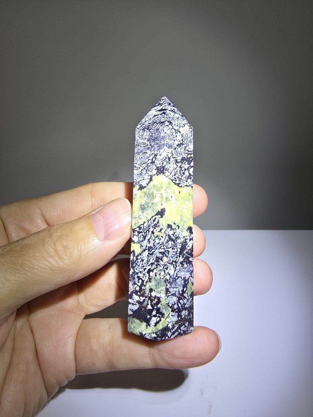 Lizardite Serpentine in Magnetite and Dolomite Matrix #A